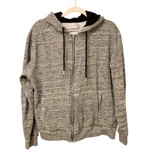 Zara Specials Heathered Gray Full-Zip Hoodie Size XL EUC
